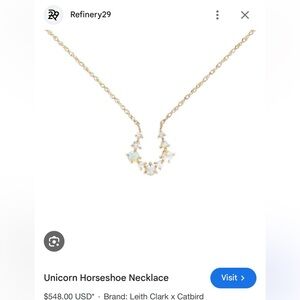 Leith Clark x Catbird Unicorn Horseshoe Necklace